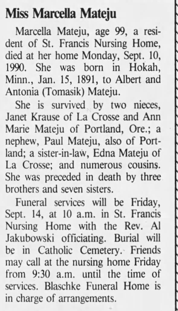 Clipping from The La Crosse Tribune